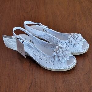 Women's NEW Spring Step Slingback Wedge Sandals Shoes Size 36